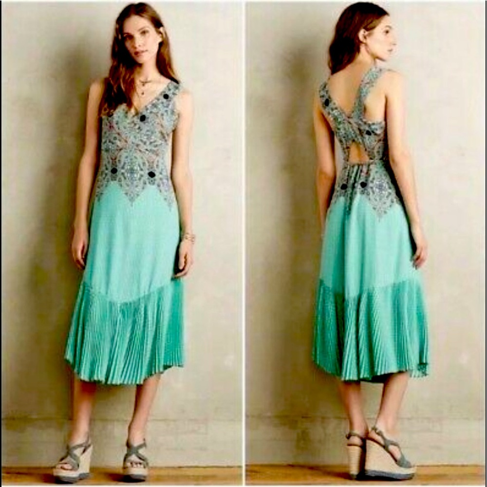 Vintage Anthropologie Maeve Dress. Perfect for wedding or night out.